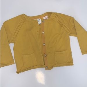Zara baby mustard cardigan size 9-12 months
